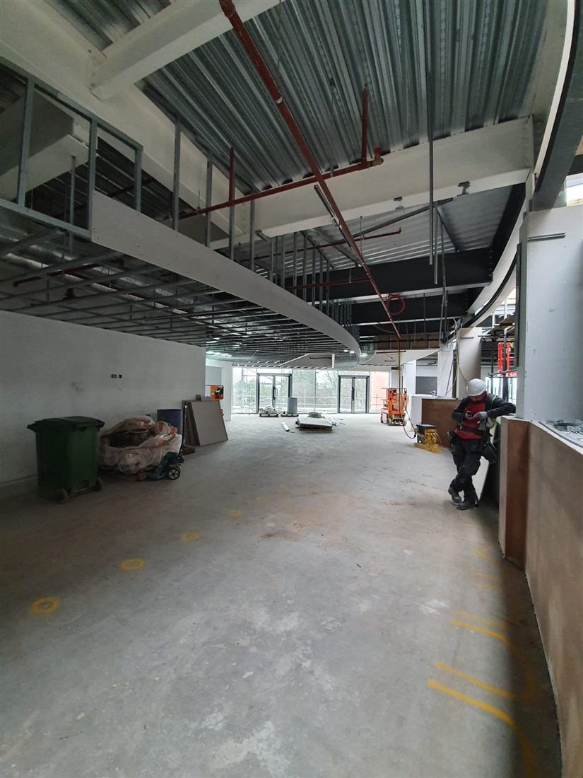 Photo from a completed DDA Building Ltd drylining job
