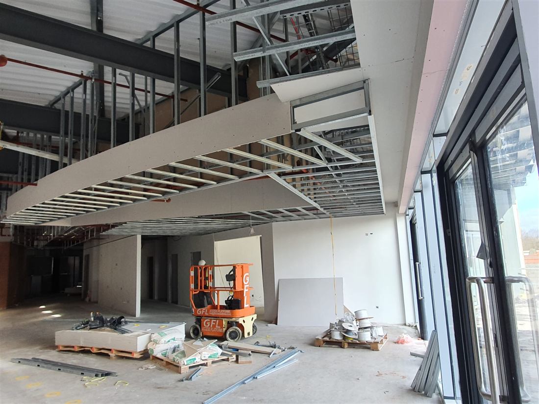 Photo from a completed DDA Building Ltd drylining job