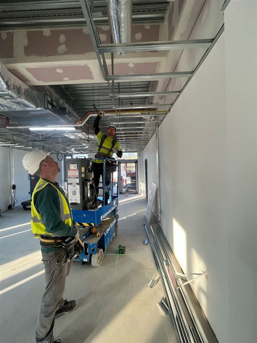 Photo from a completed DDA Building Ltd drylining job
