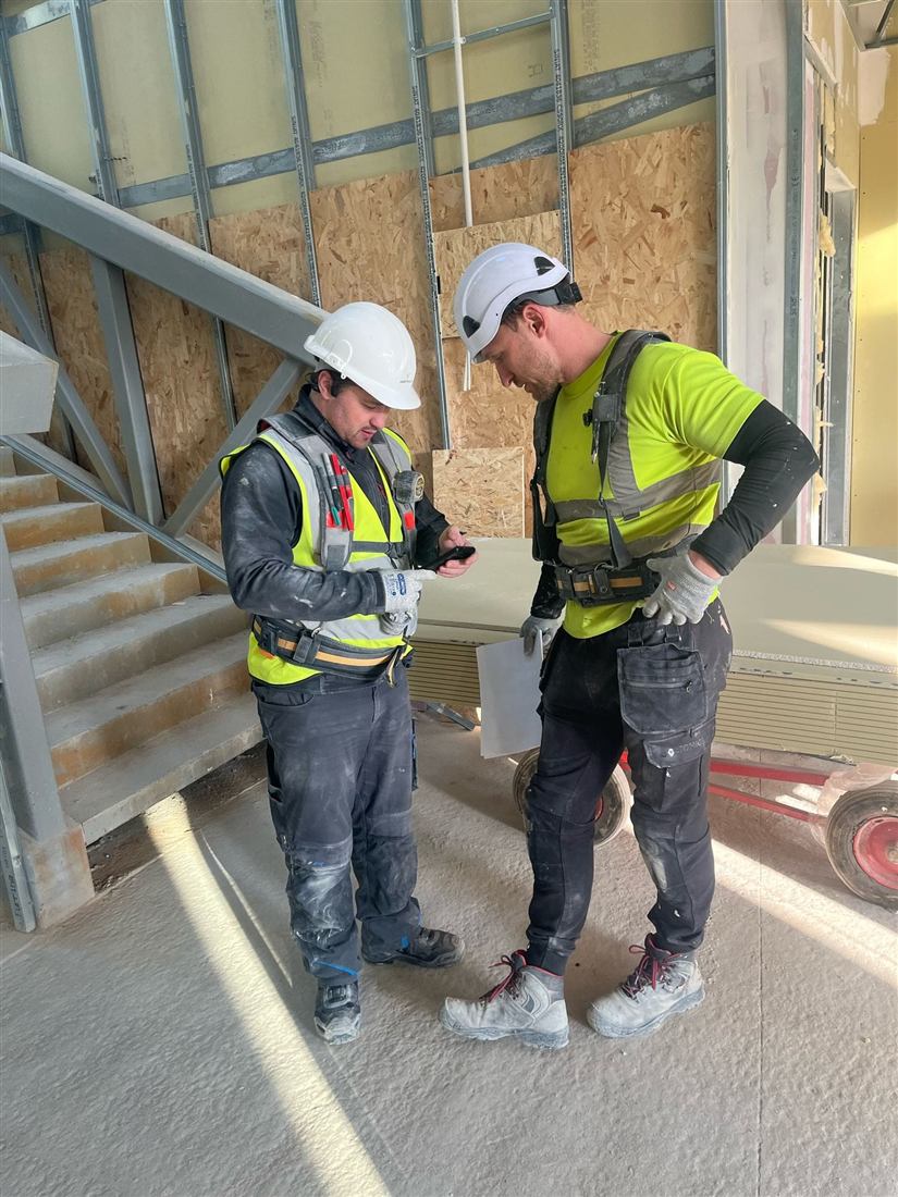 Photo from a completed DDA Building Ltd drylining job