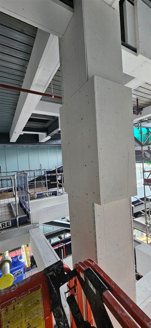 Photo from a completed DDA Building Ltd drylining job