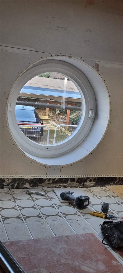 Photo from a completed DDA Building Ltd drylining job