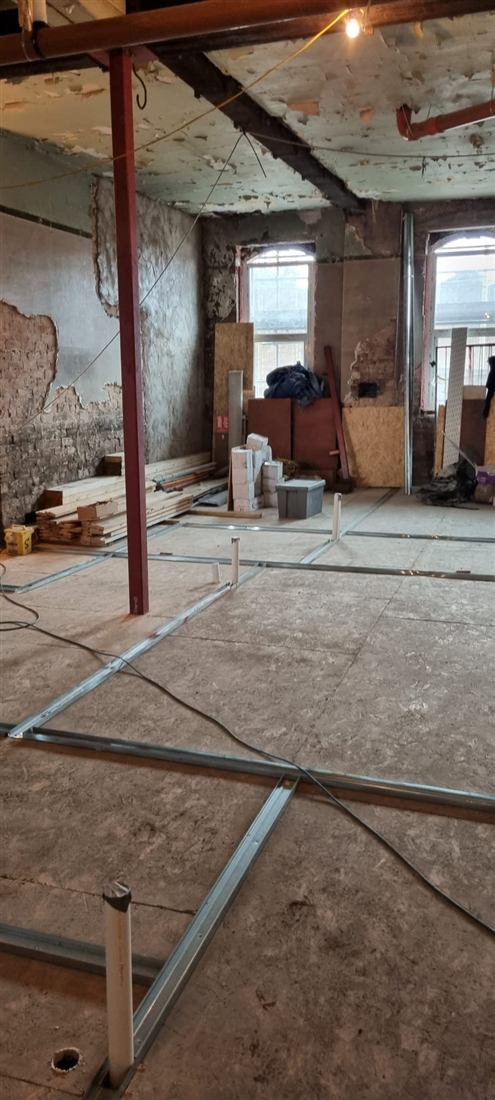 Photo from a completed DDA Building Ltd drylining job