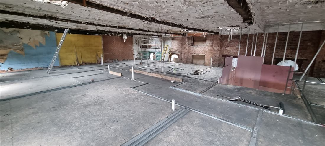 Photo from a completed DDA Building Ltd drylining job