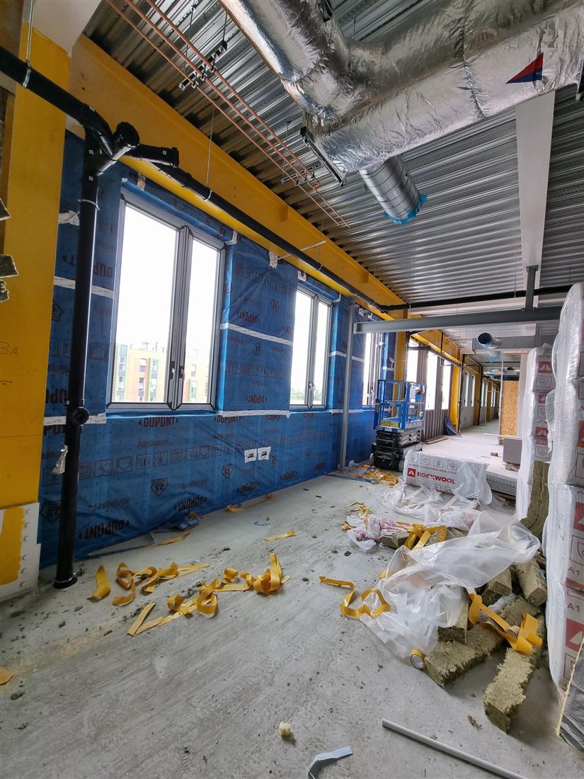 Photo from a completed DDA Building Ltd drylining job