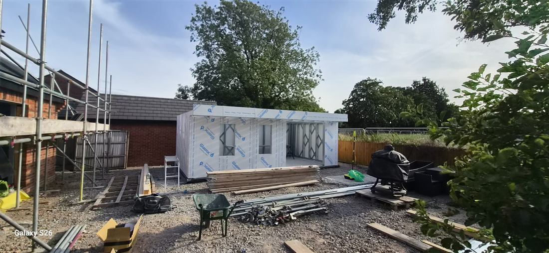 Photo from a completed DDA Building Ltd drylining job