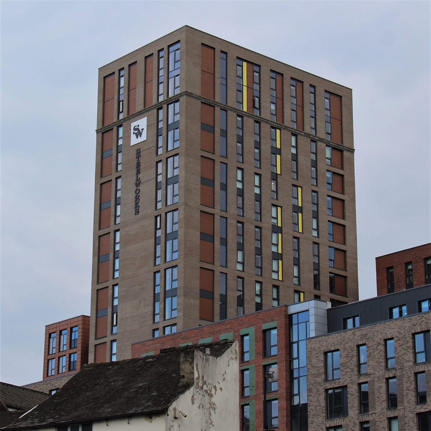 Steelworks student accommodation tower
